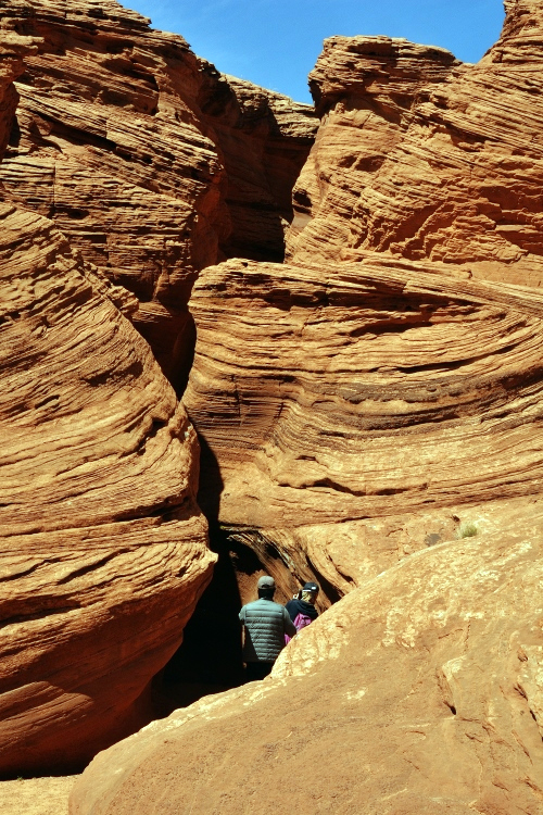 exterior of a slot canyon